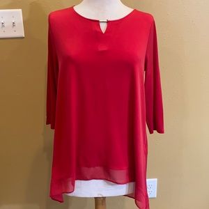 Chico’s Asymmetrical Tunic Size 1 (equivalent 8)